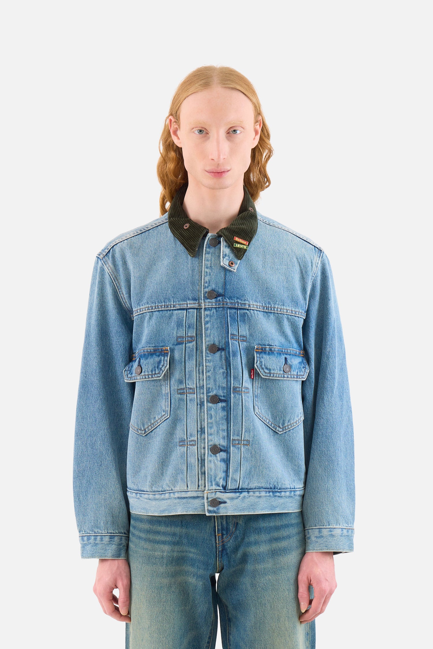 LEVI'S x Barbour Type II Denim Trucker Buy Barbour x Levi's Type