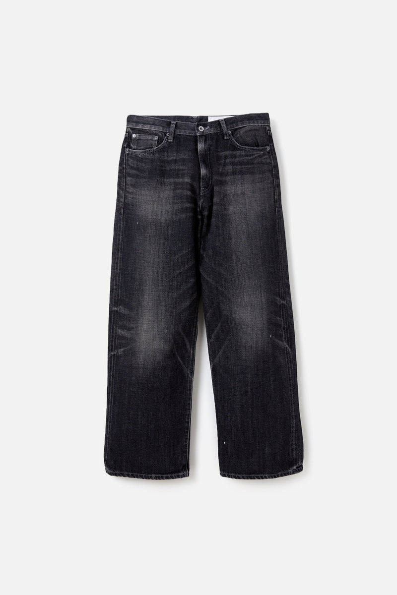 Washed Denim DP Wide Pants