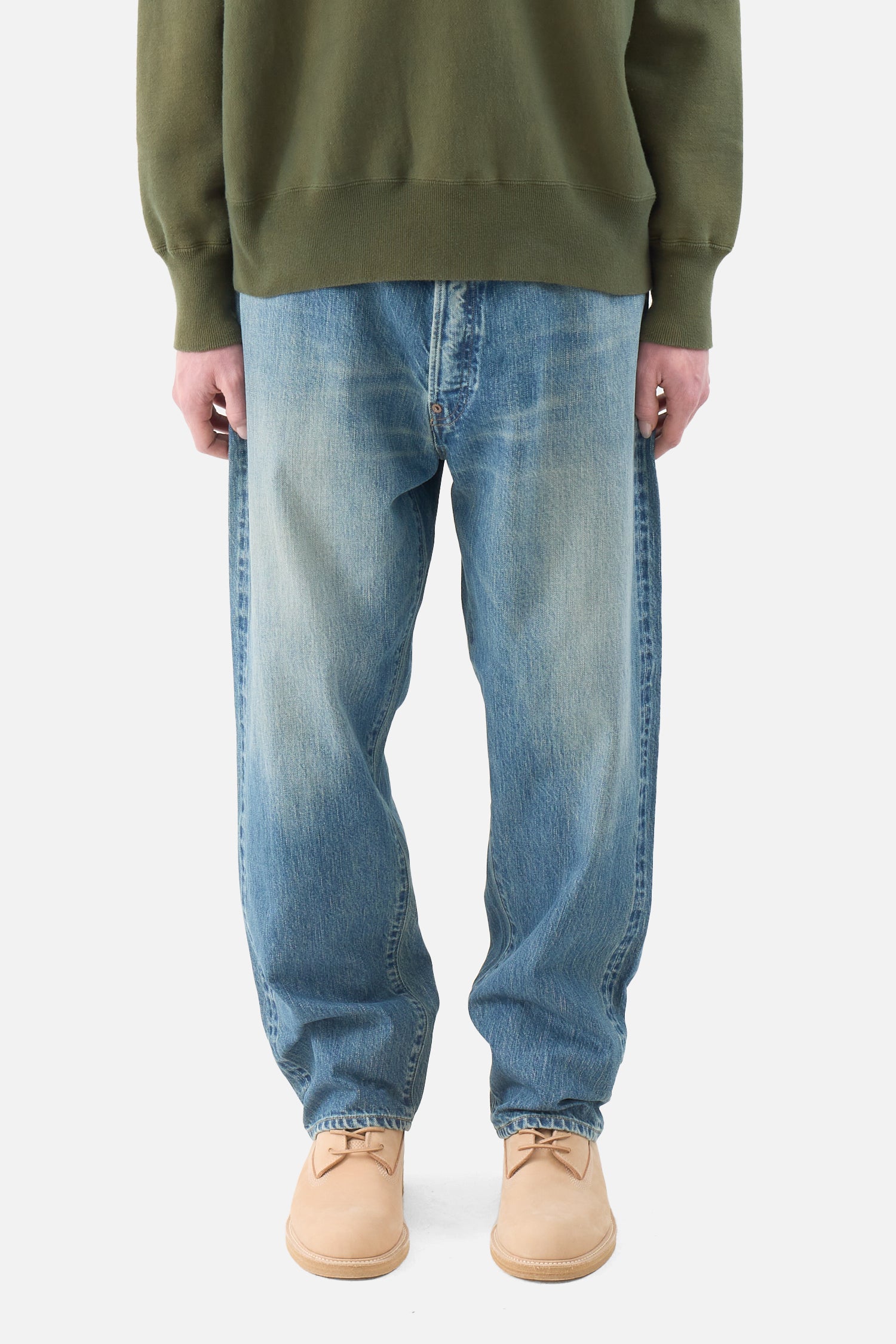 No.22 Washed Wide Denim Pants