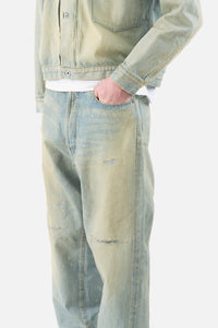 No.37 Washed Wide Denim Pants