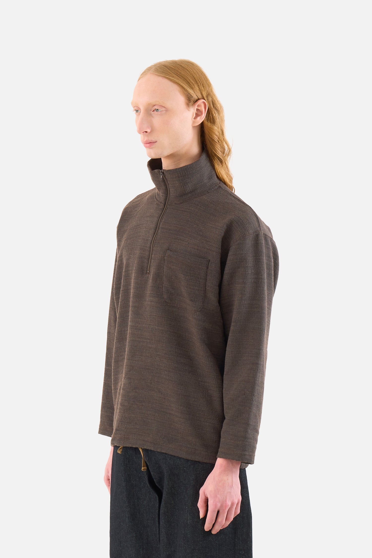 Zip Mock Neck