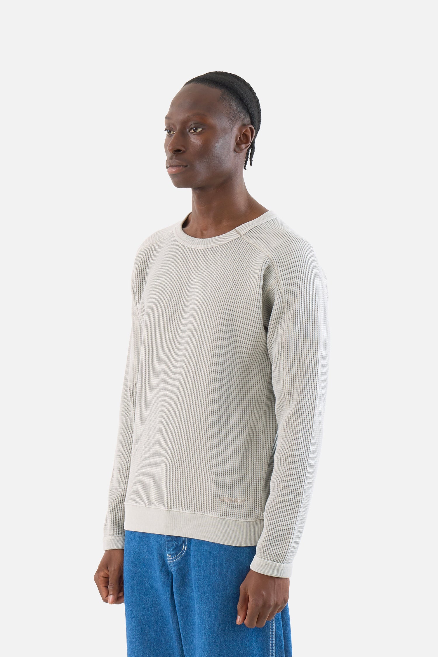 Waffle Crew Pullover