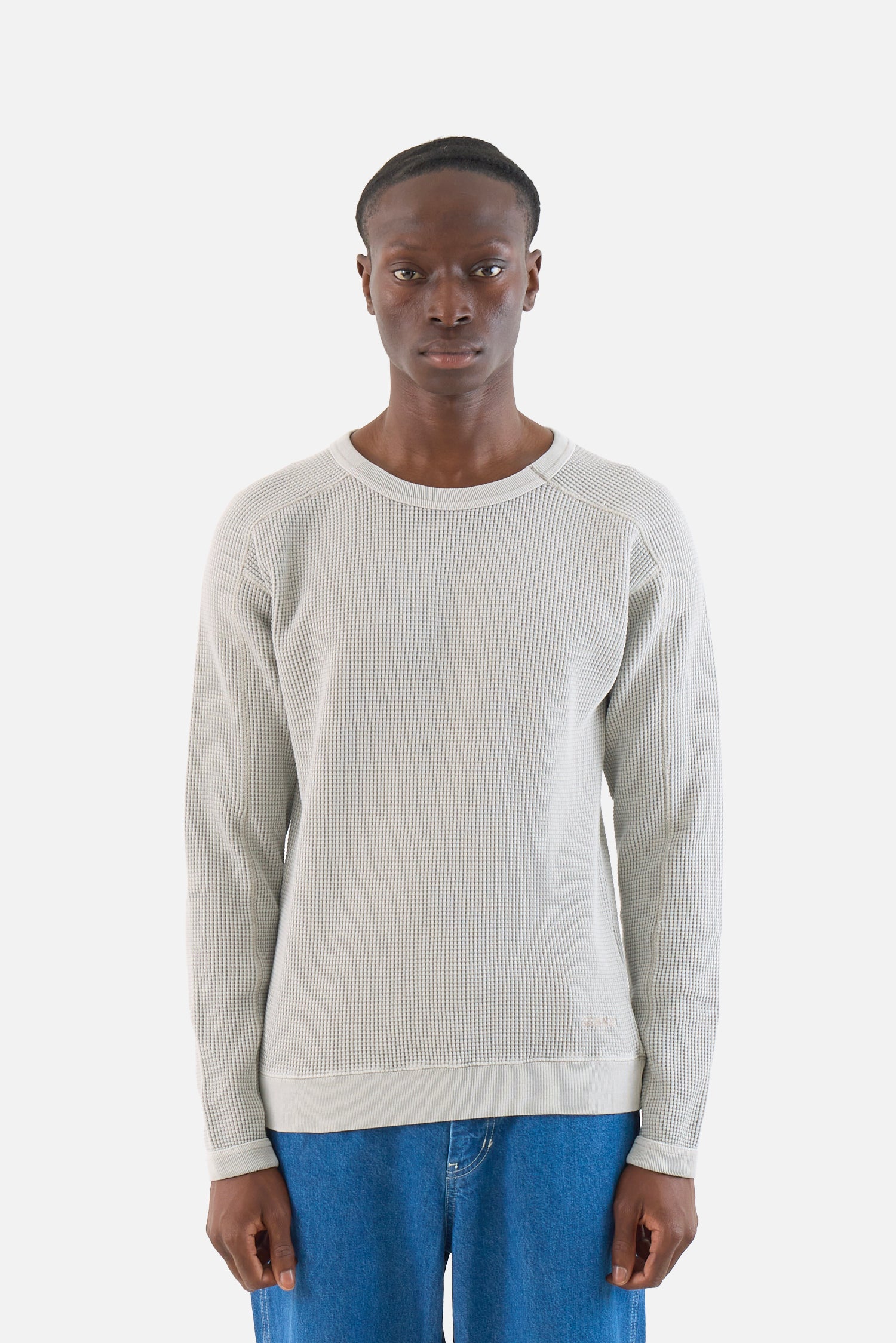 Waffle Crew Pullover