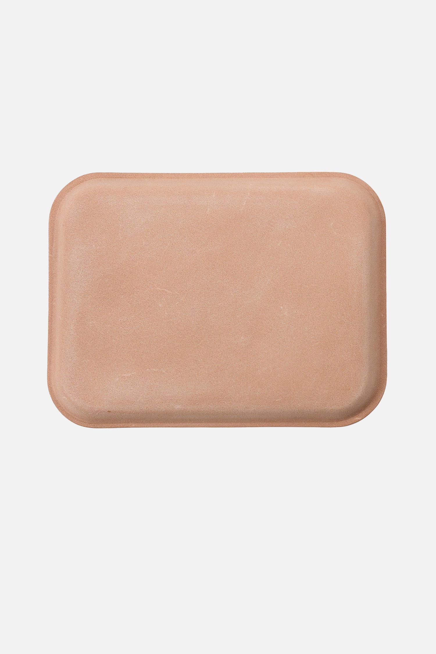 Leather Tray L Natural