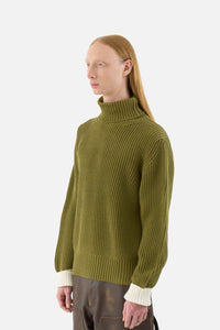 Turtleneck Rib Knit Sweater