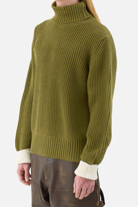 Turtleneck Rib Knit Sweater