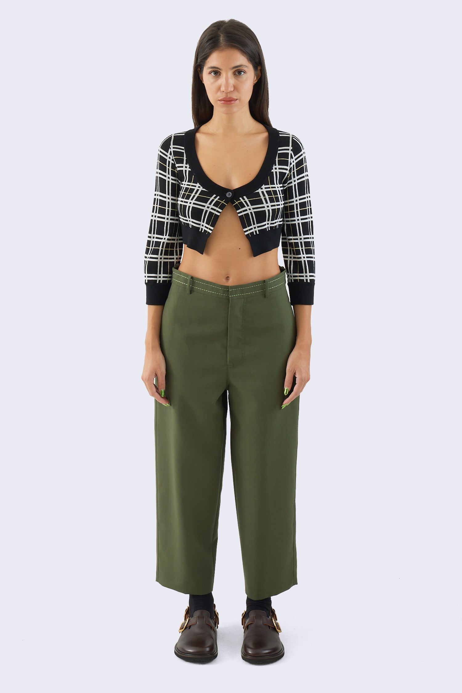 Light Wool Techno Check