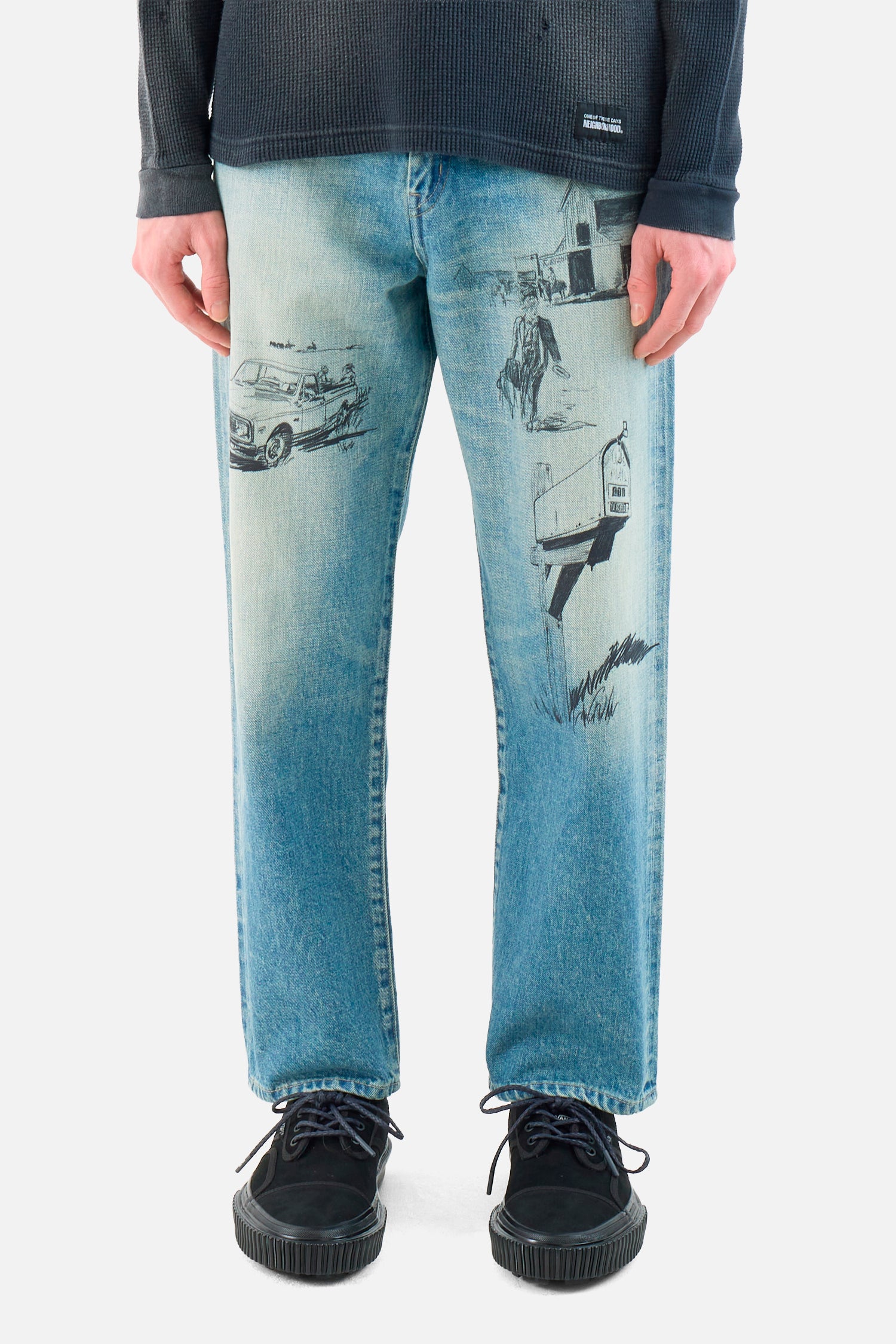 Washed DP Basic Denim Pants