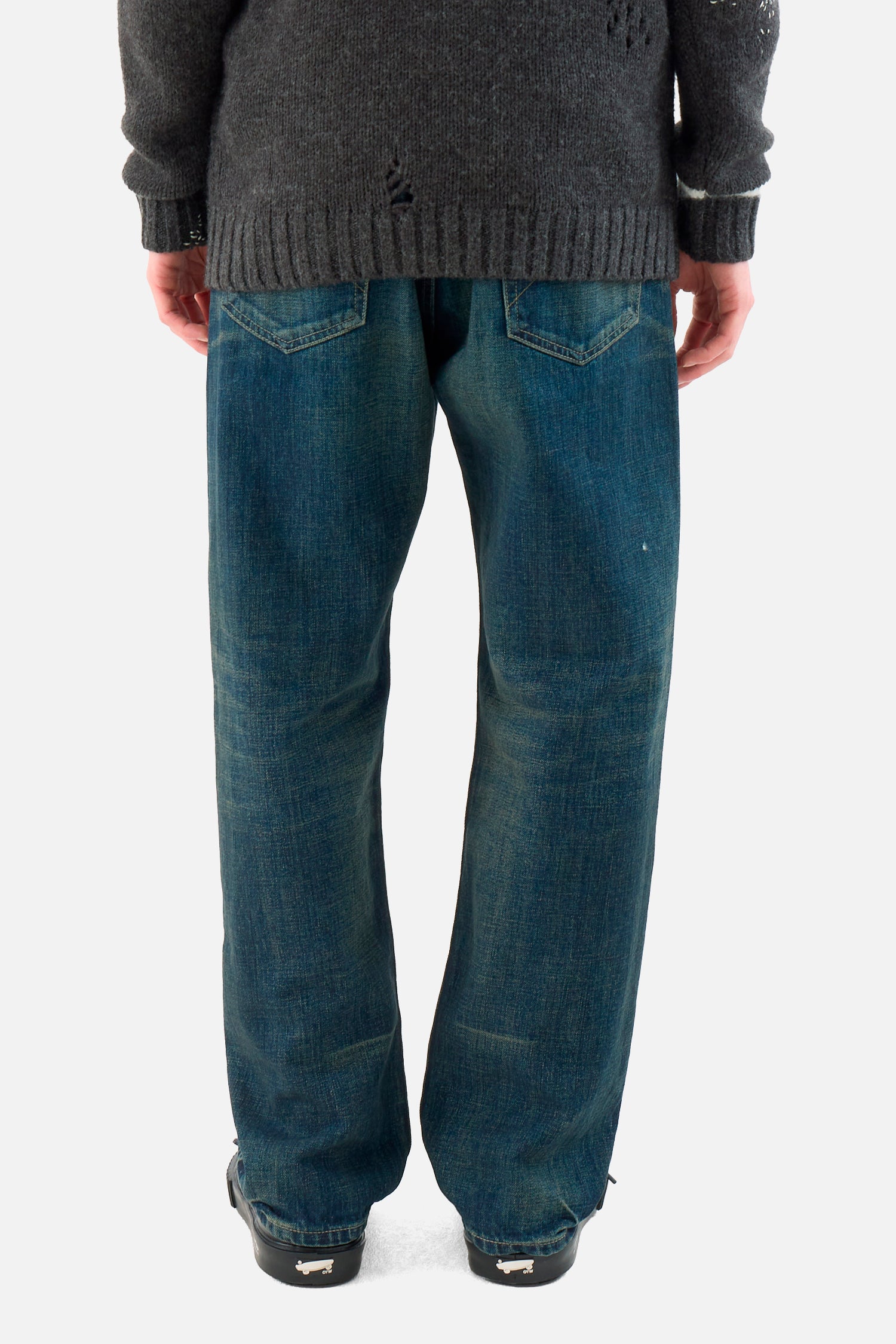 Washed Denim DP Basic Pants