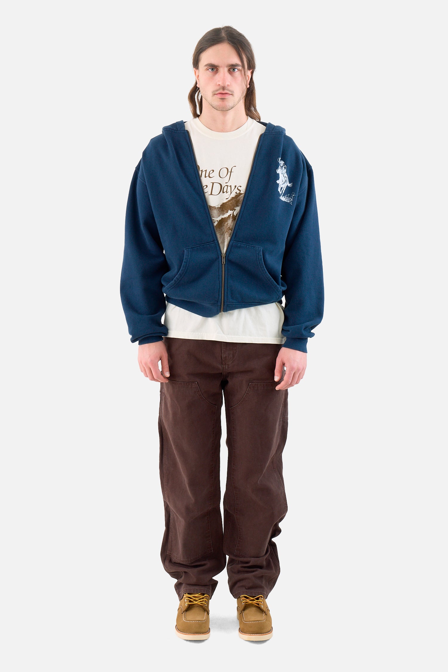 Barbed Zip Hooded Sweatshirt