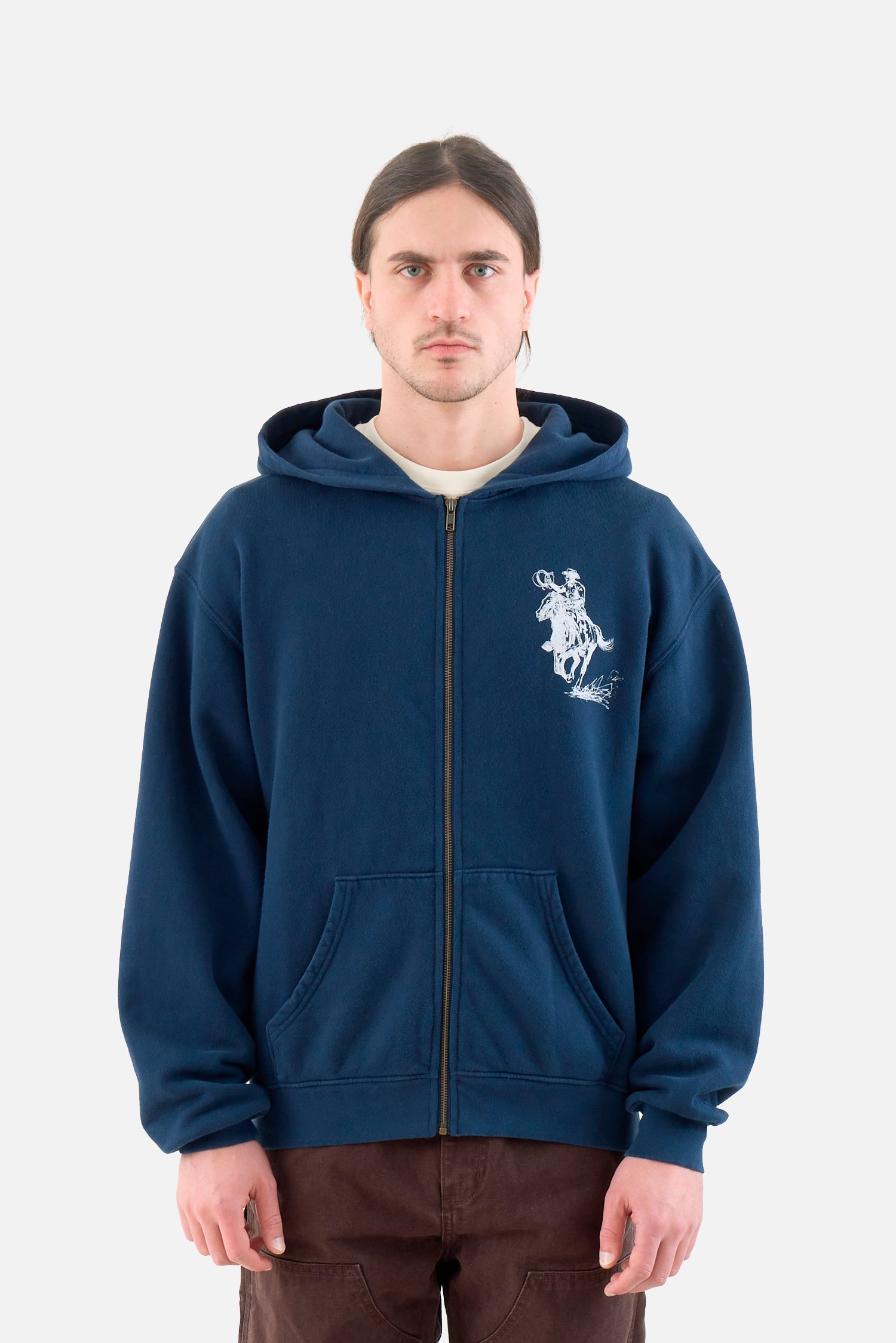 Barbed Zip Hooded Sweatshirt