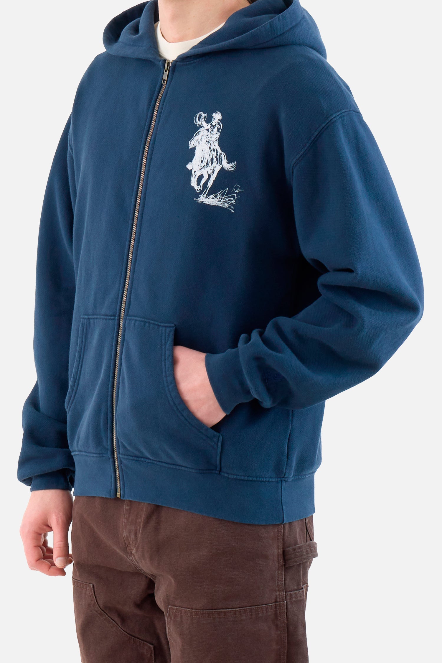 Barbed Zip Hooded Sweatshirt