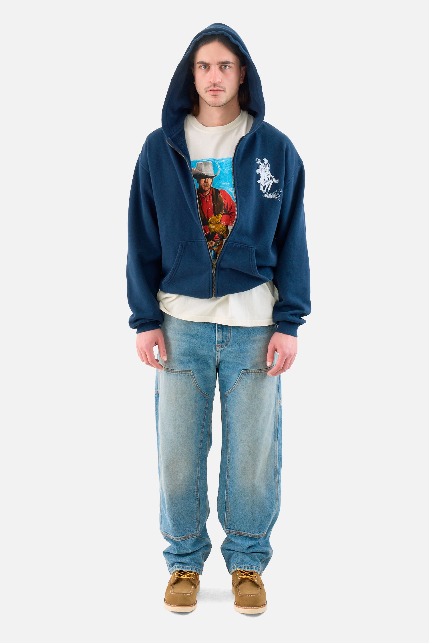 Denim Double Knee Pant