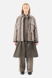 x WTAPS Cotton Back Satin Coat