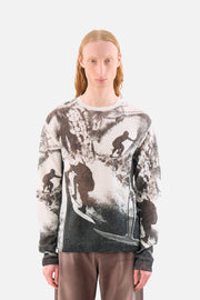 Printed Knitted Sweater
