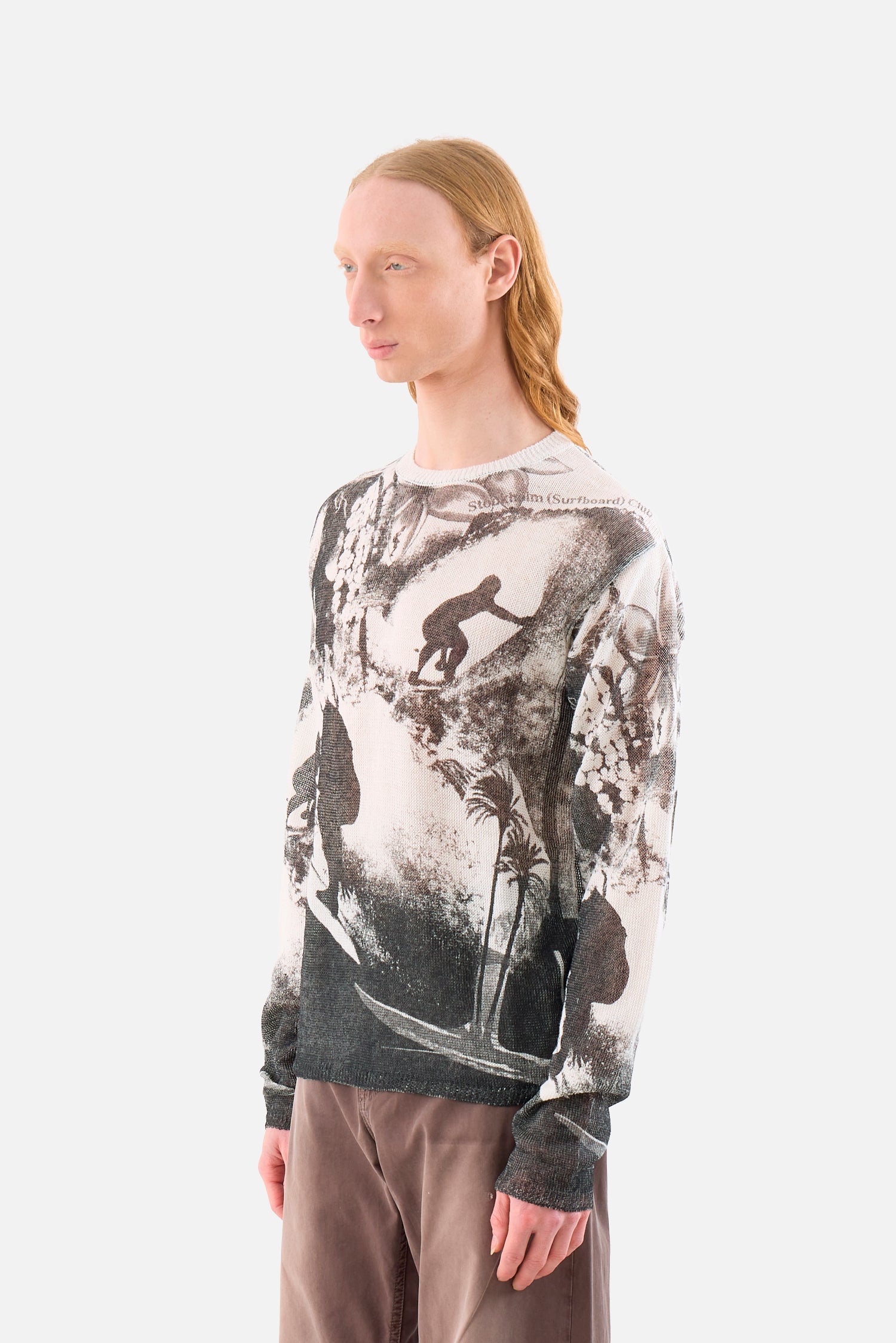 Printed Knitted Sweater