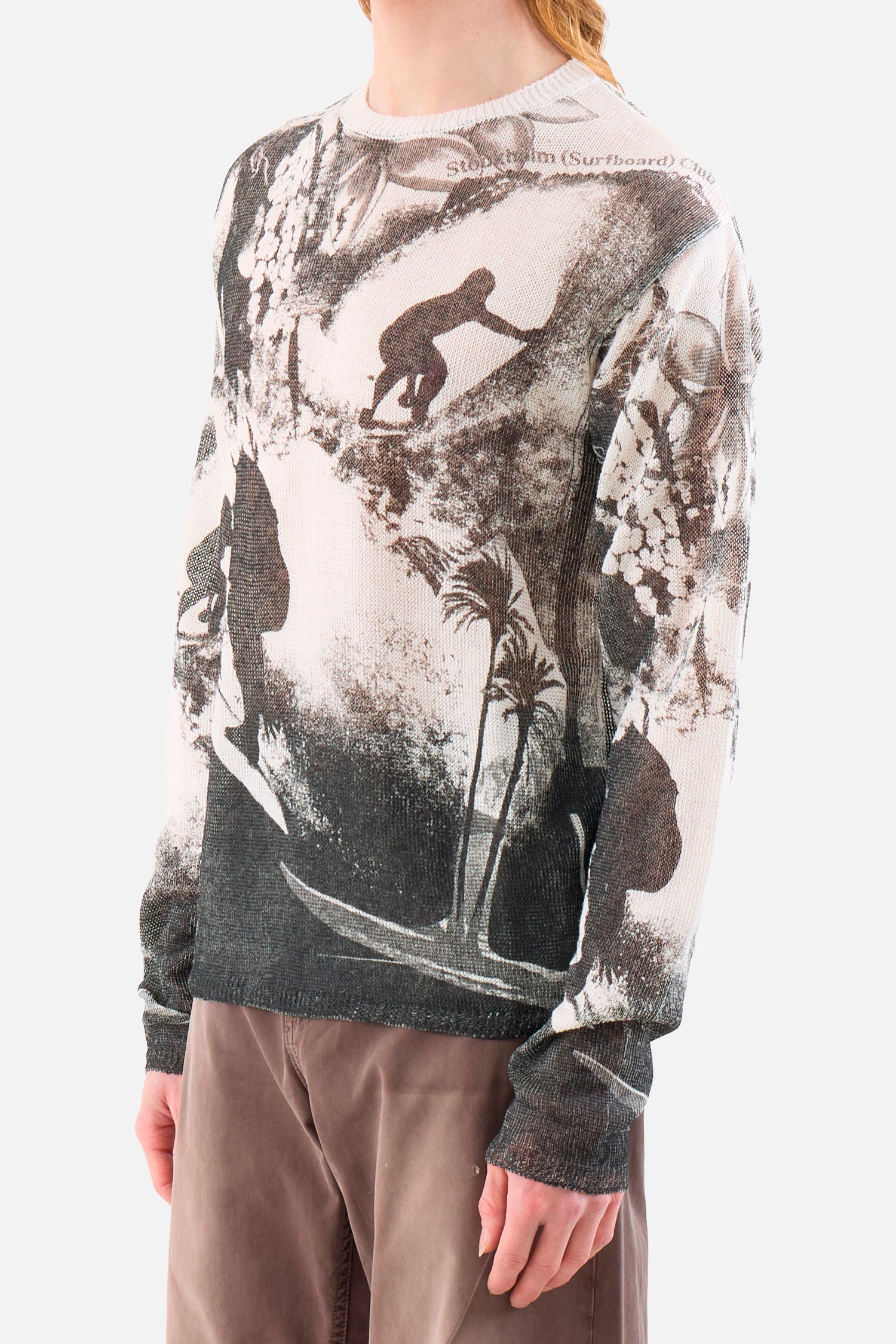 Printed Knitted Sweater