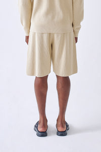 Super Hard Twist Rib Knit Shorts - THE NEXT DOOR