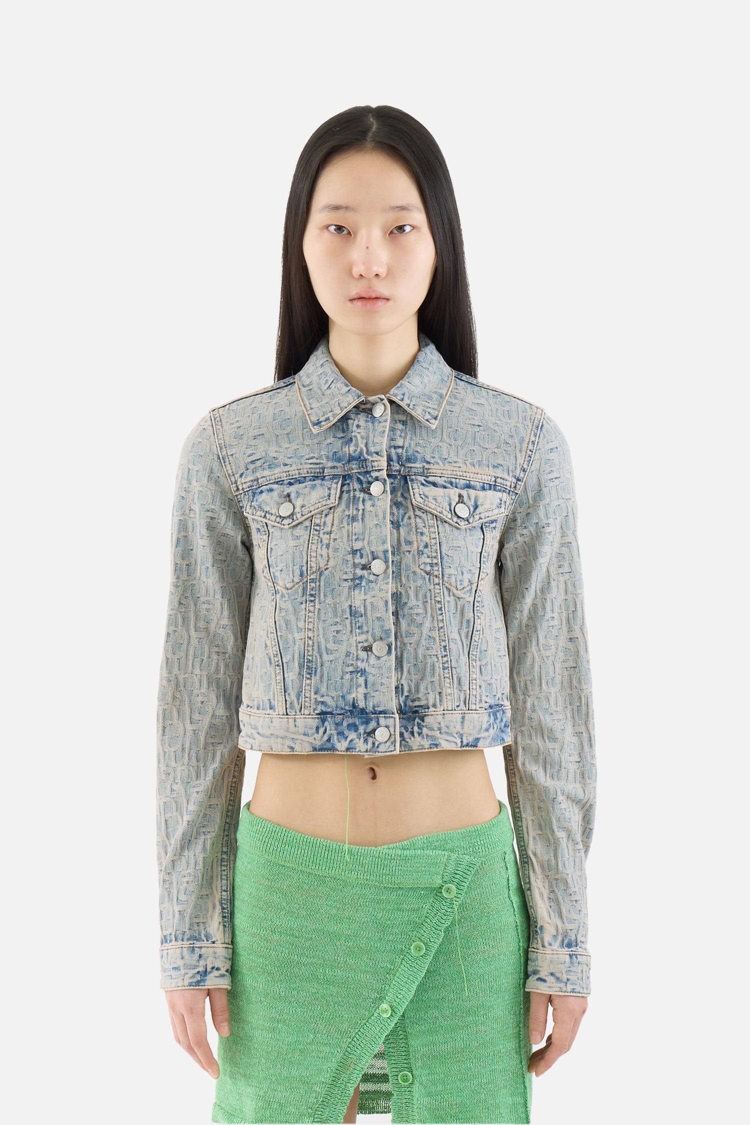 Chaqueta vaquera con monograma