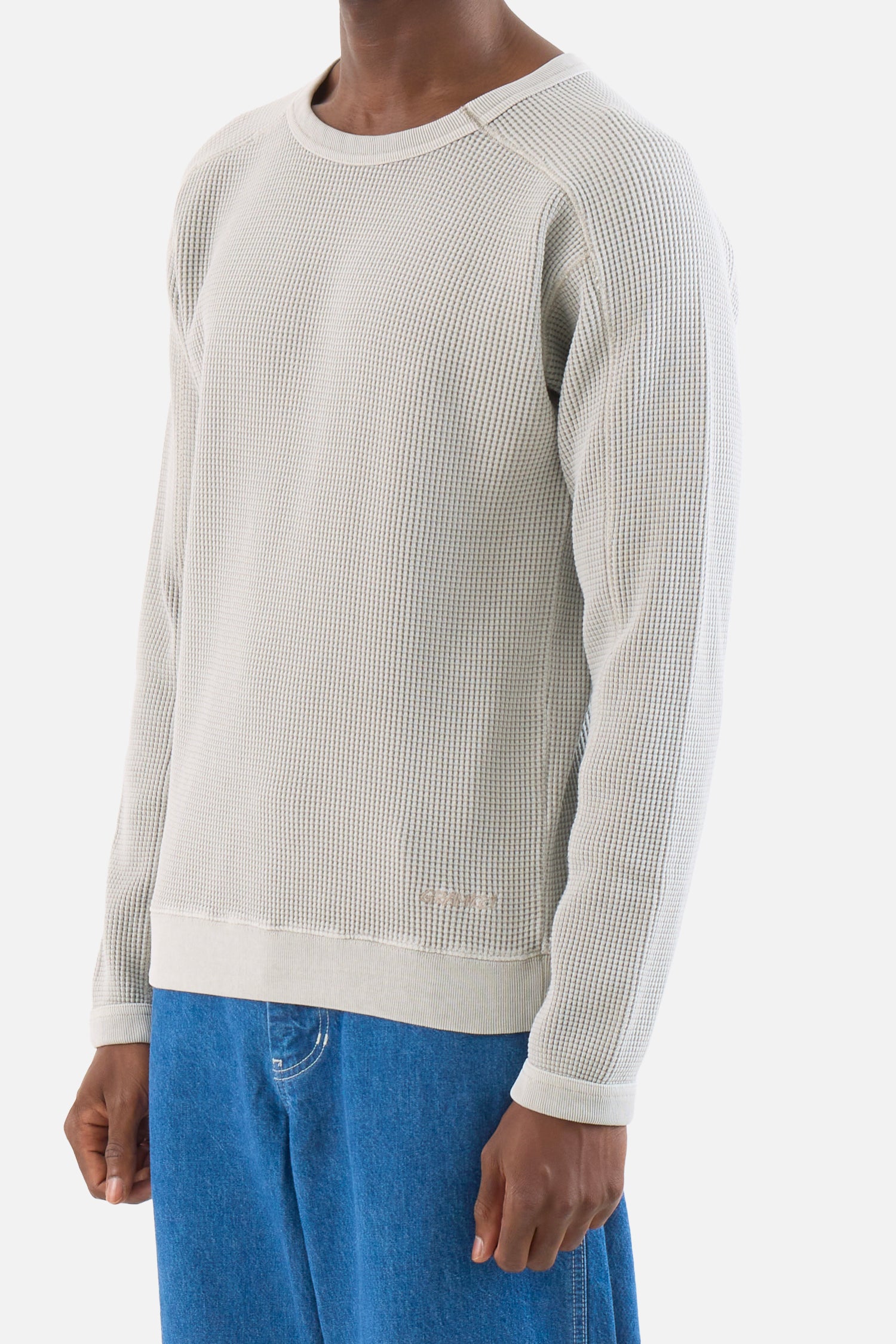 Waffle Crew Pullover