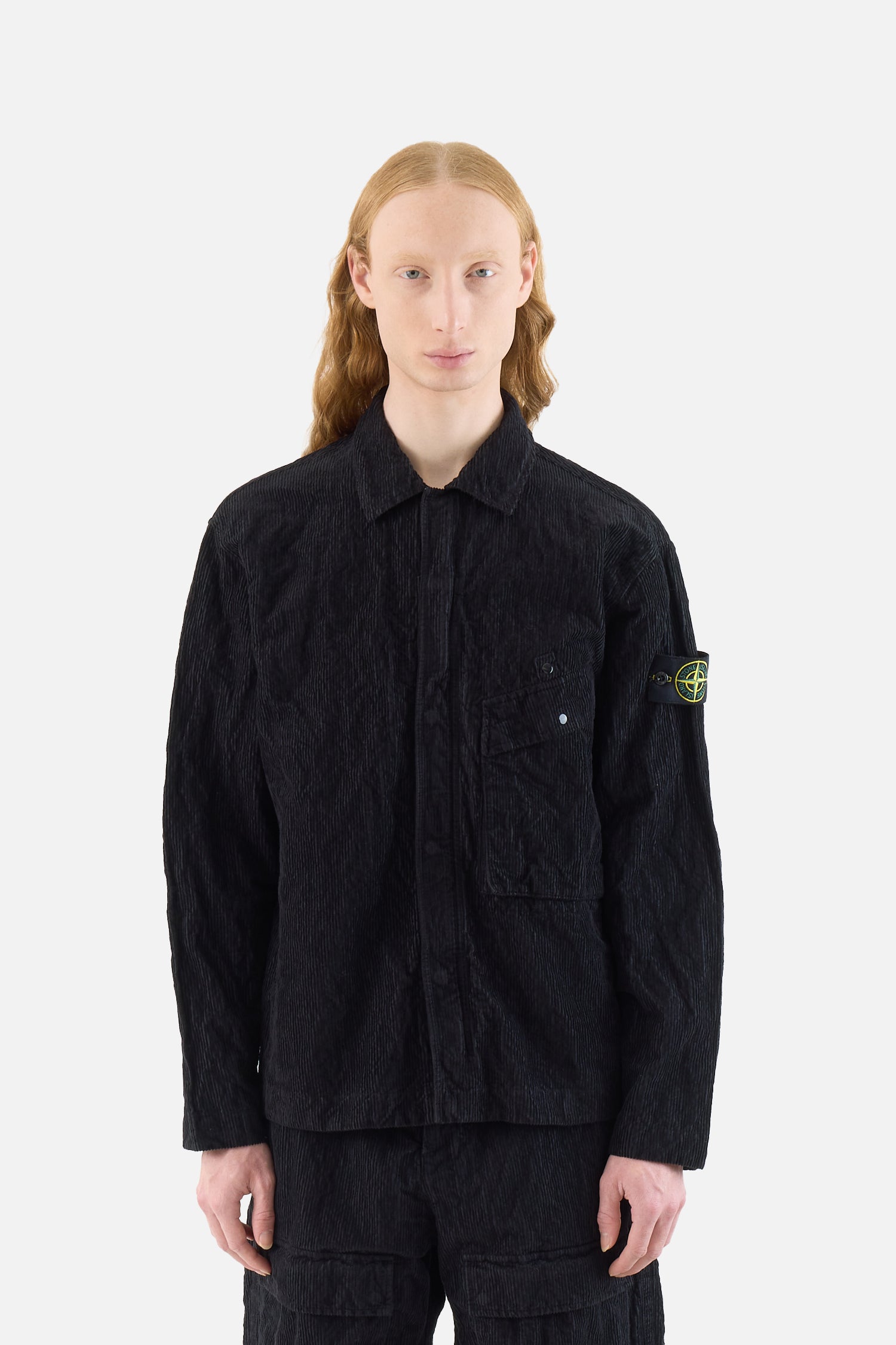 200020 Wrinkled Corduroy Overshirt
