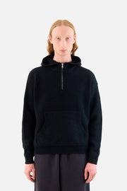 Quarter Zip Knit Hoodie