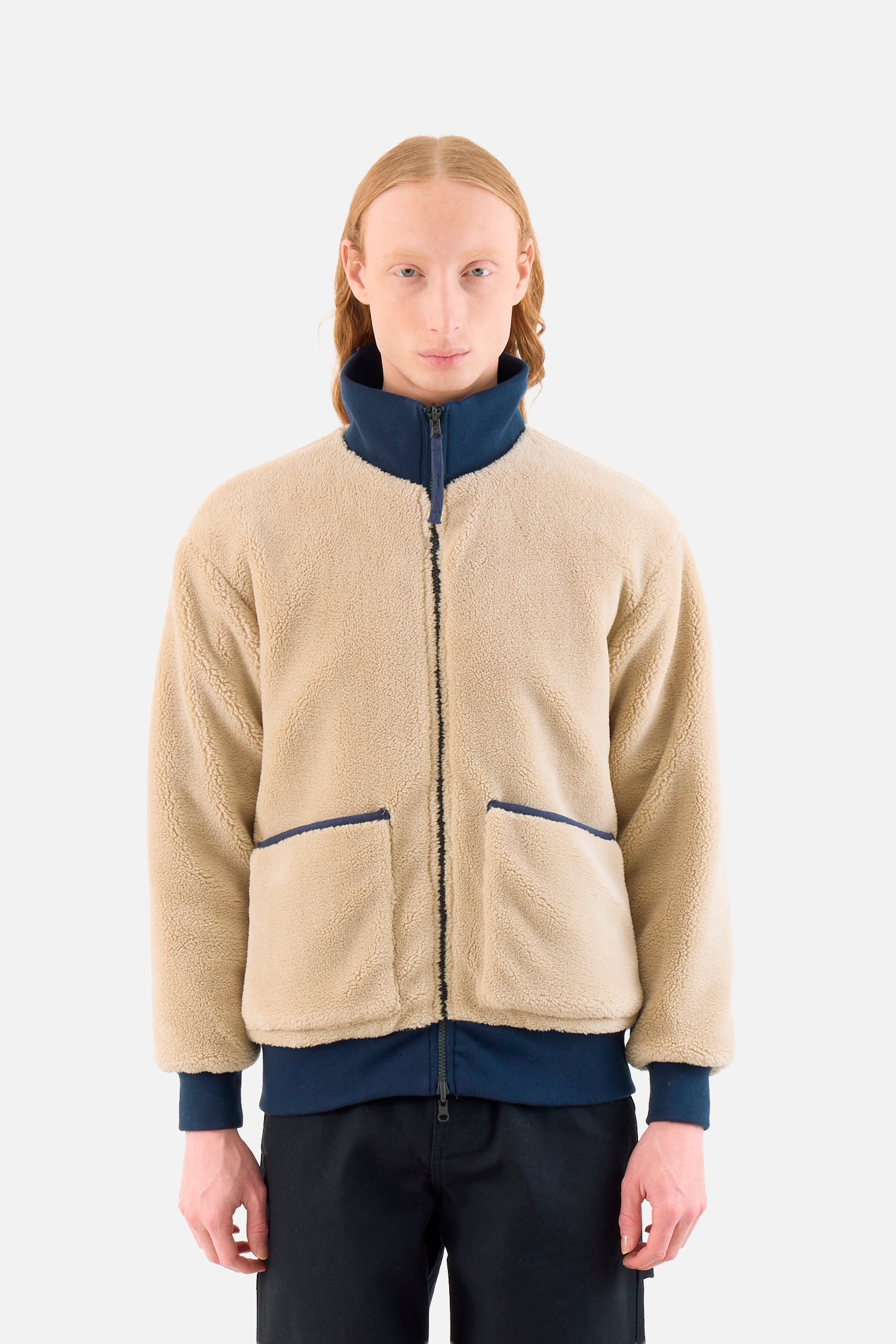 Chaqueta militar reversible de plumas