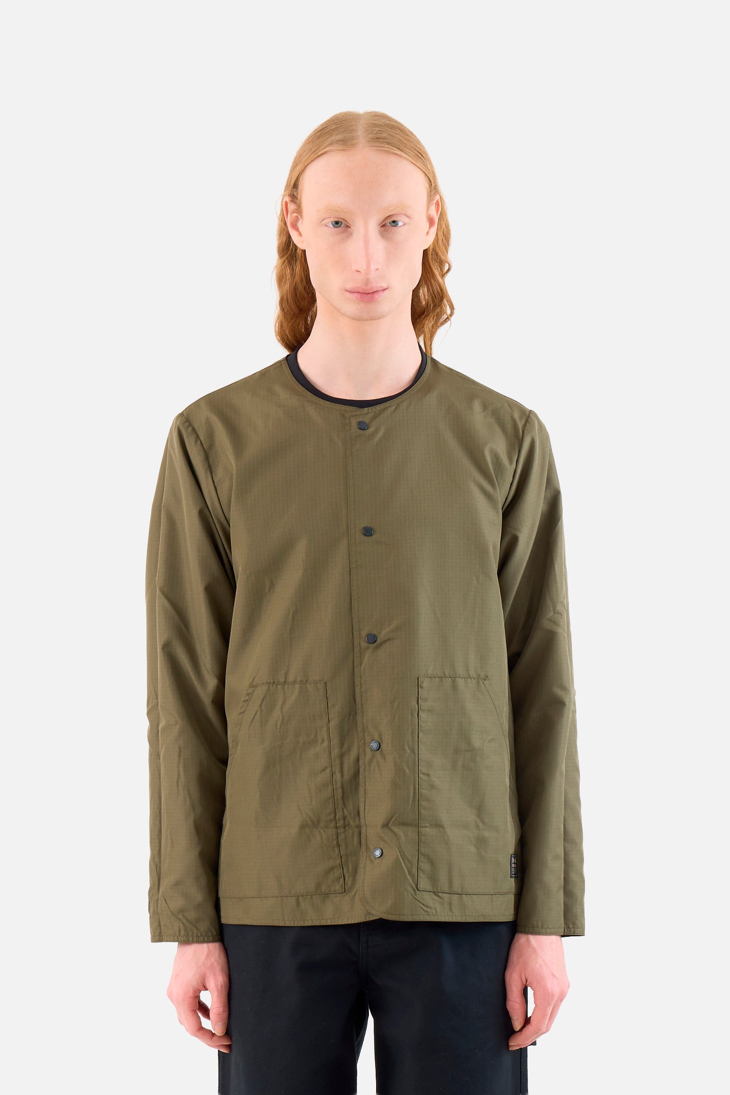 Military Reversible Crew Neck Cardigan