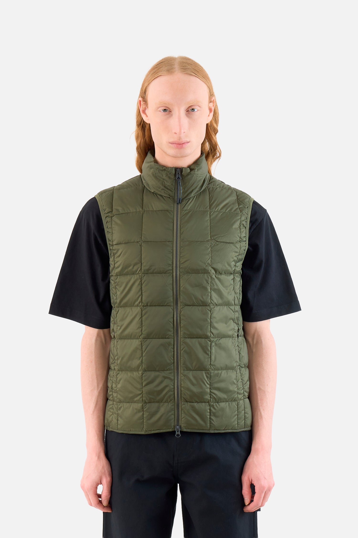 High Neck Zip Down Vest
