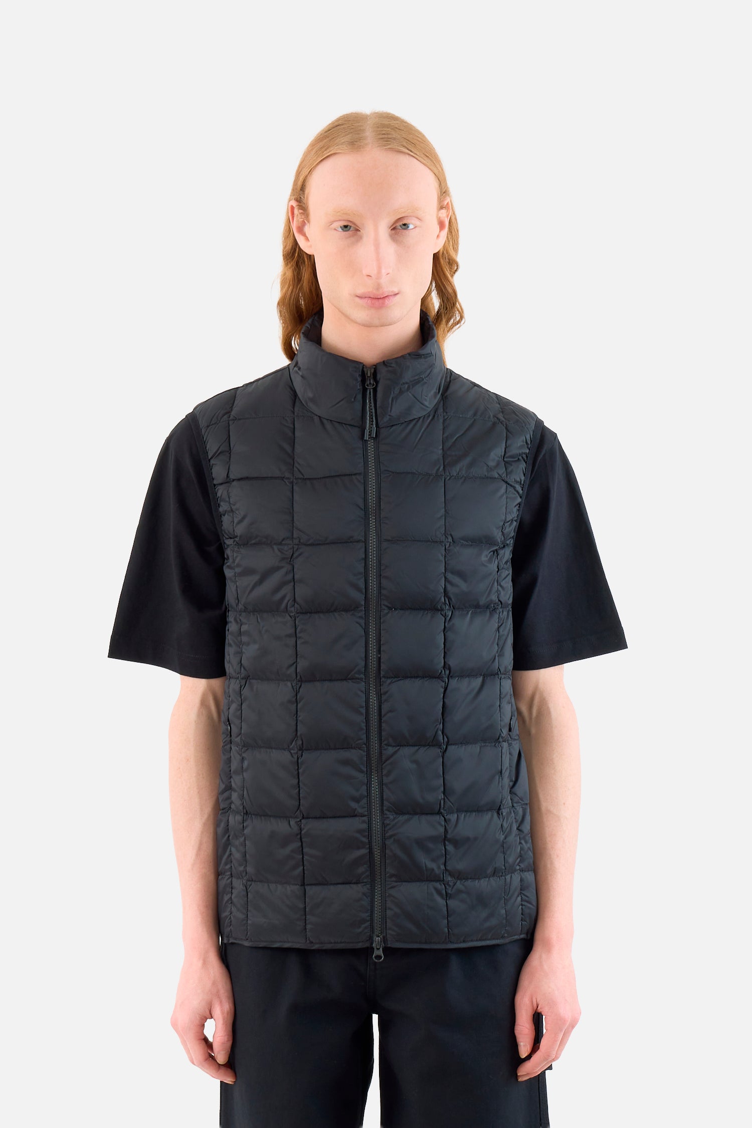 High Neck Zip Down Vest