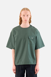 Non-Down Military Half Sleeve Pullover Top