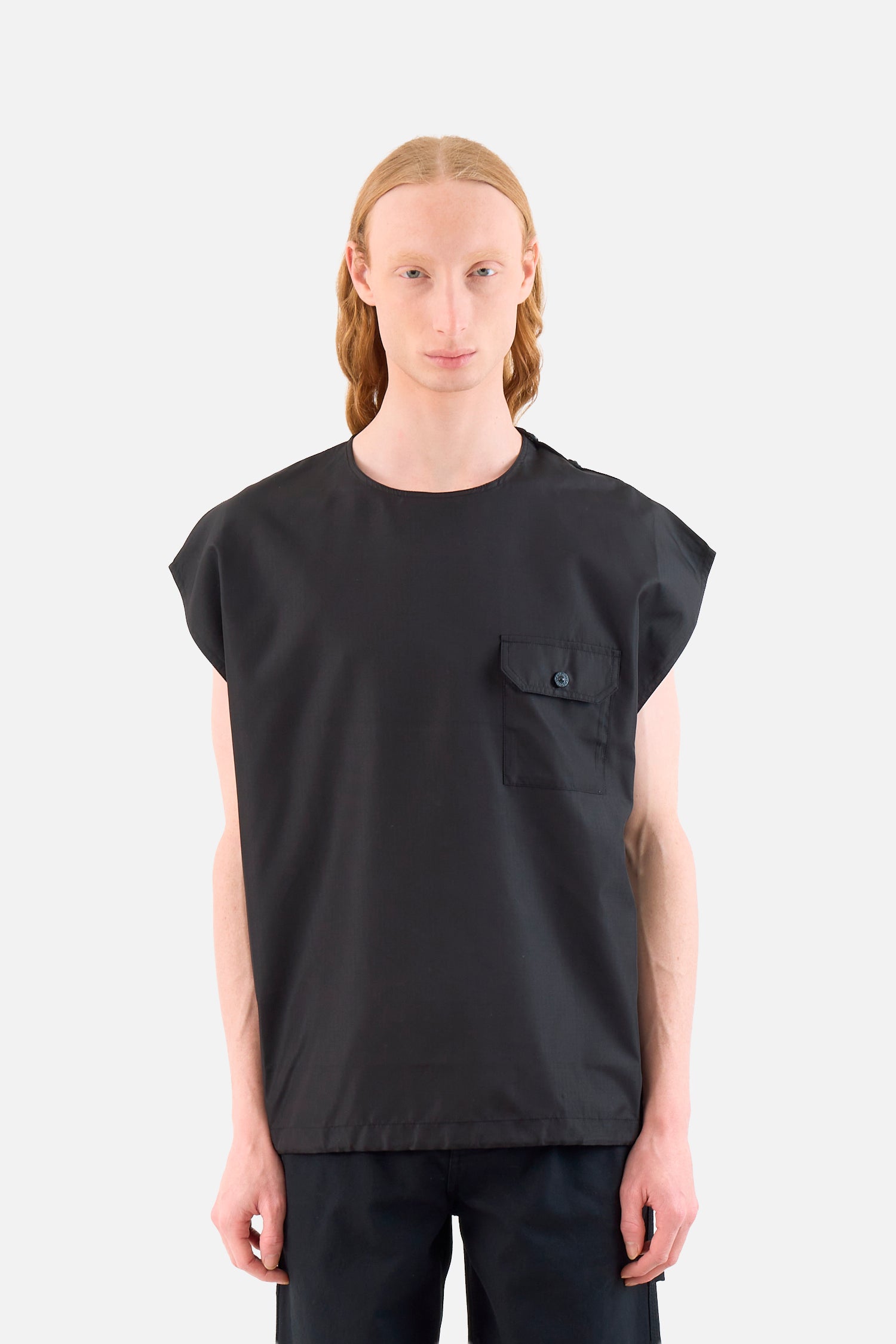 Non-Down Military Sleeveless Top