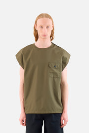 Non-Down Military Sleeveless Top