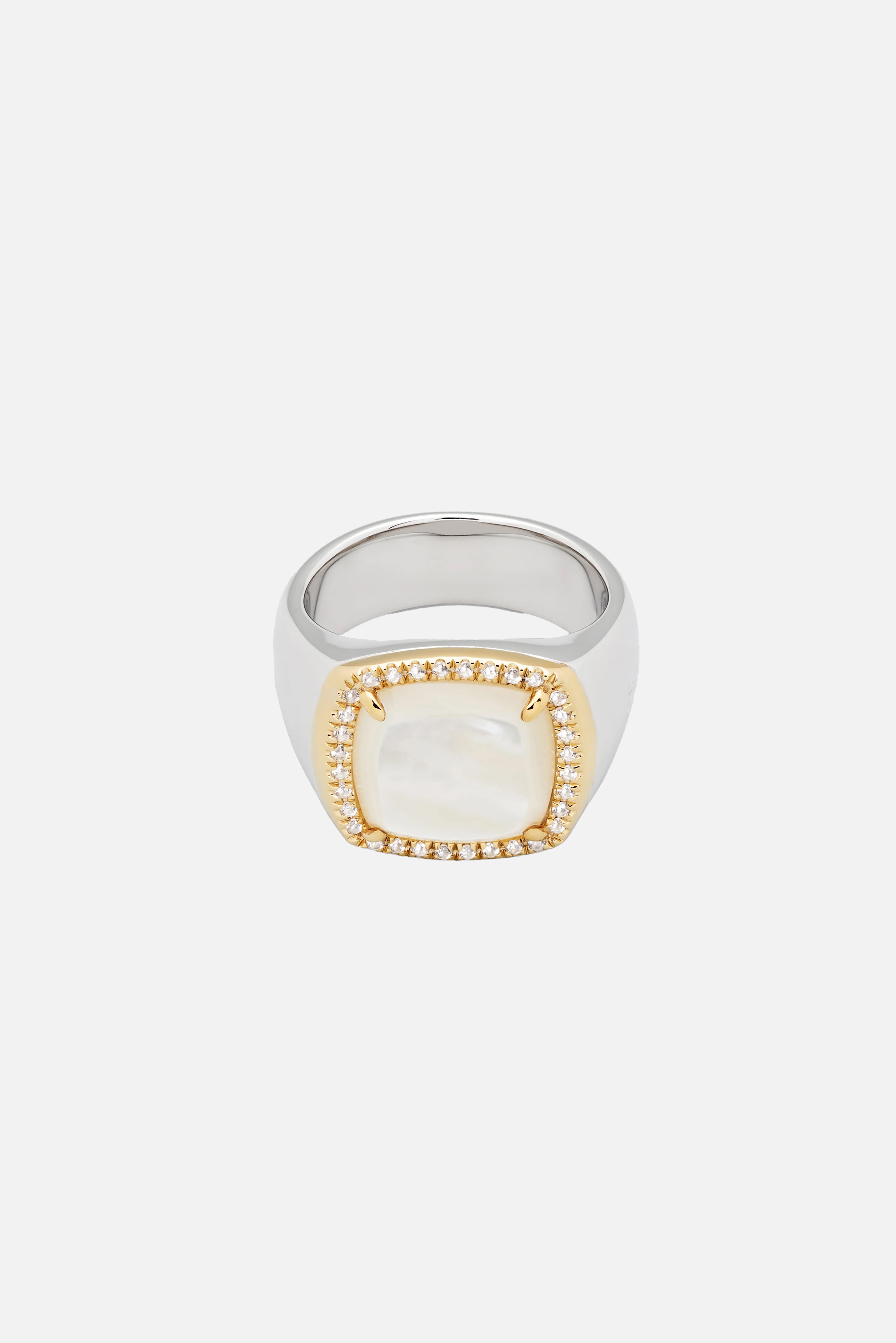 Anillo Mayo Diamante Blanco MOP