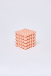 La vela de espuma de melocotón grande