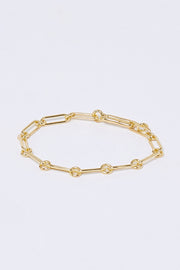 Pulsera de caja grande de oro