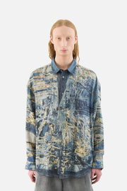 プリント・ボタンダウン・シャツ