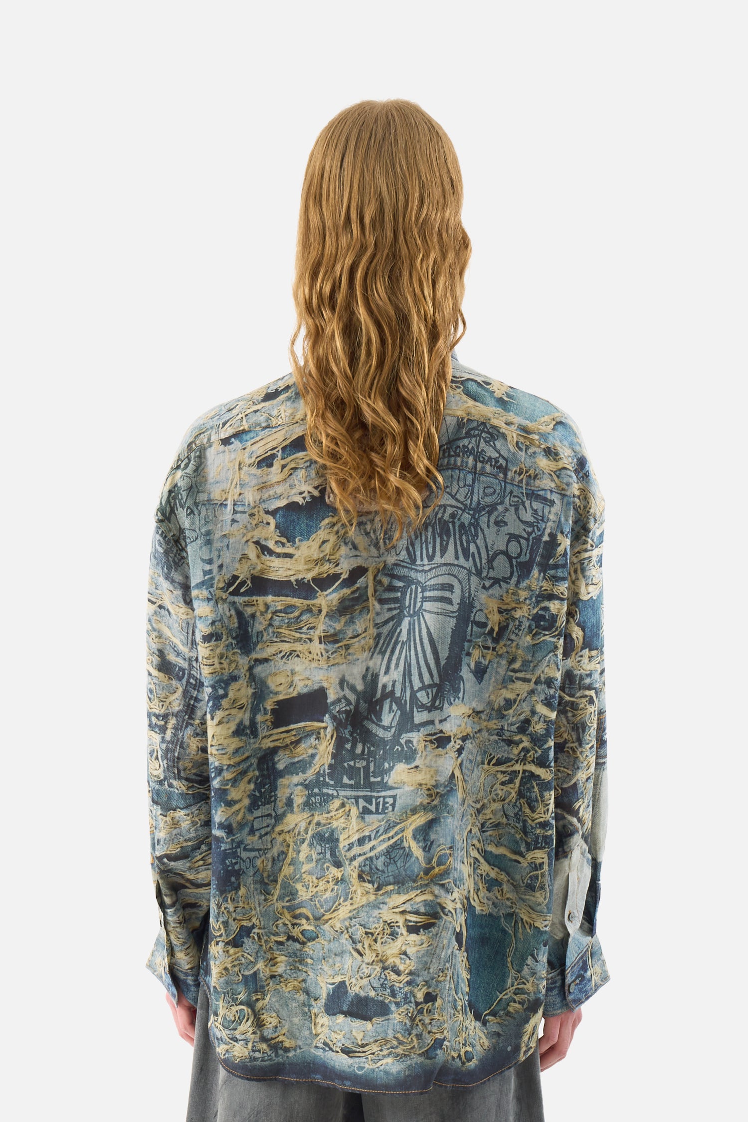 プリント・ボタンダウン・シャツ