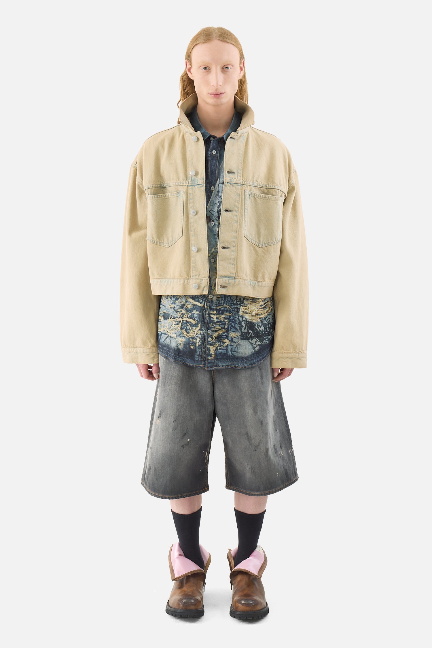 プリント・ボタンダウン・シャツ