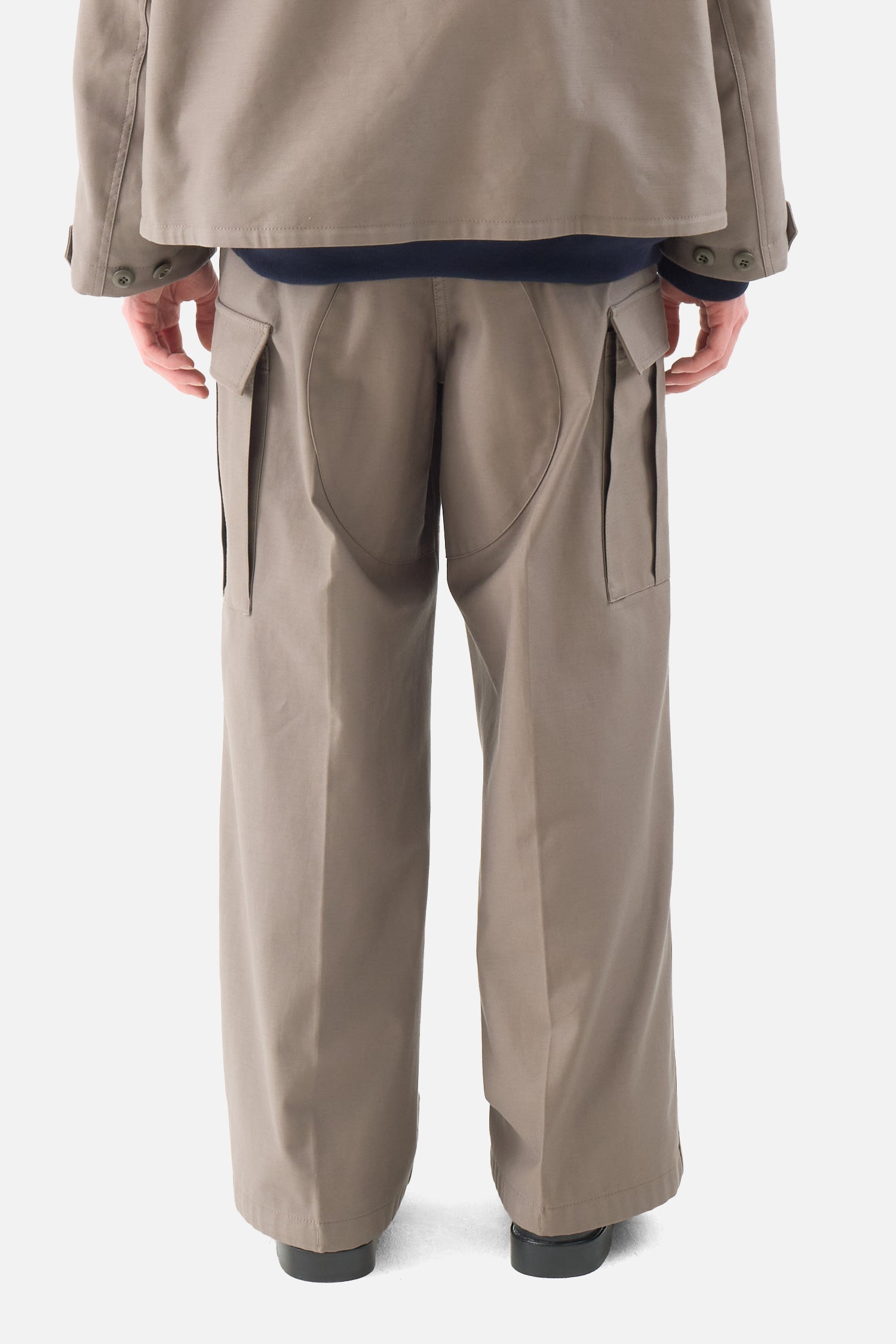 x WTAPS 코튼 백 새틴 팬츠