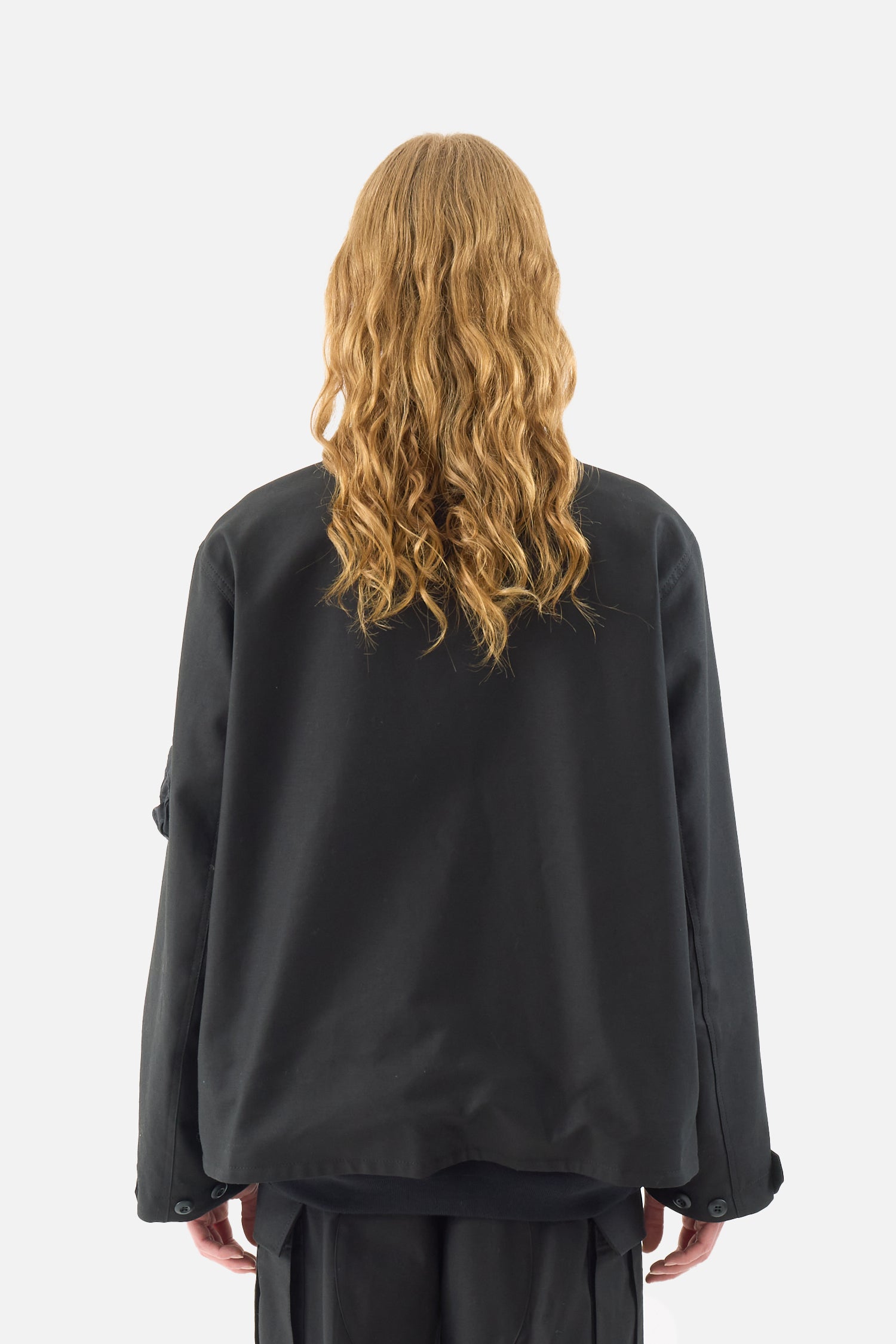 x WTAPS 코튼 백 새틴 재킷