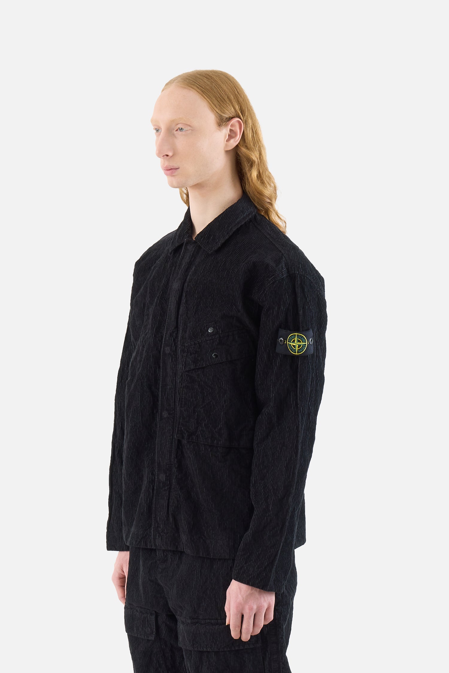 200020 Wrinkled Corduroy Overshirt