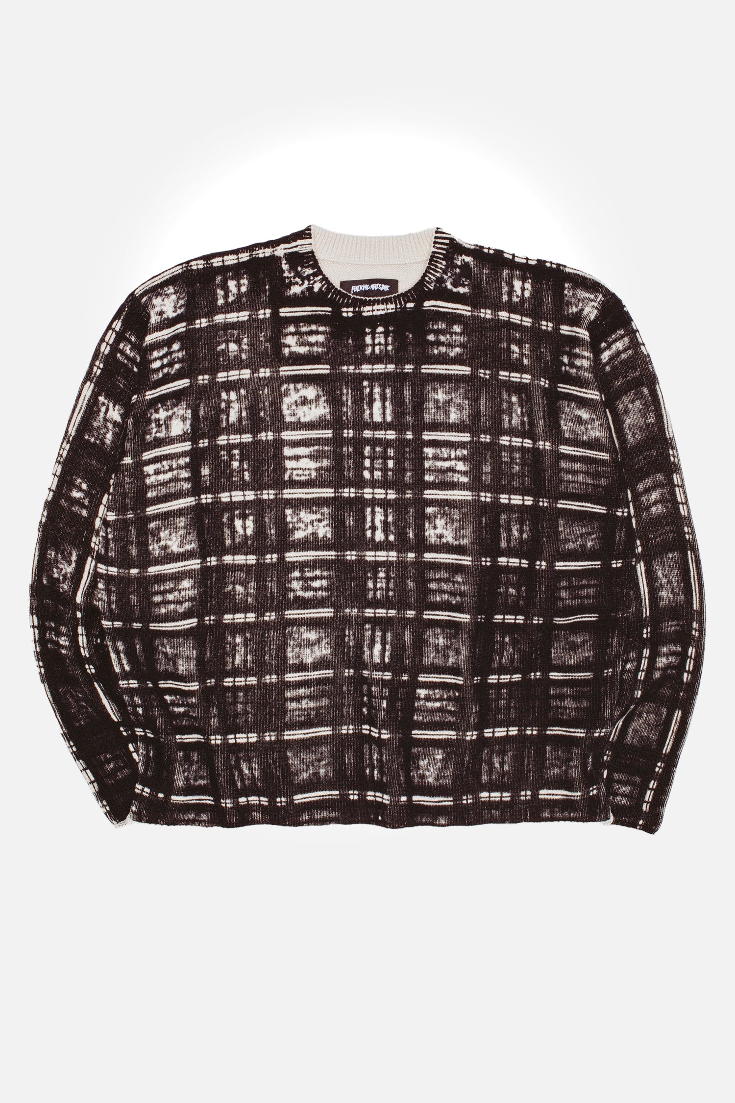 Printed Plaid Sweater