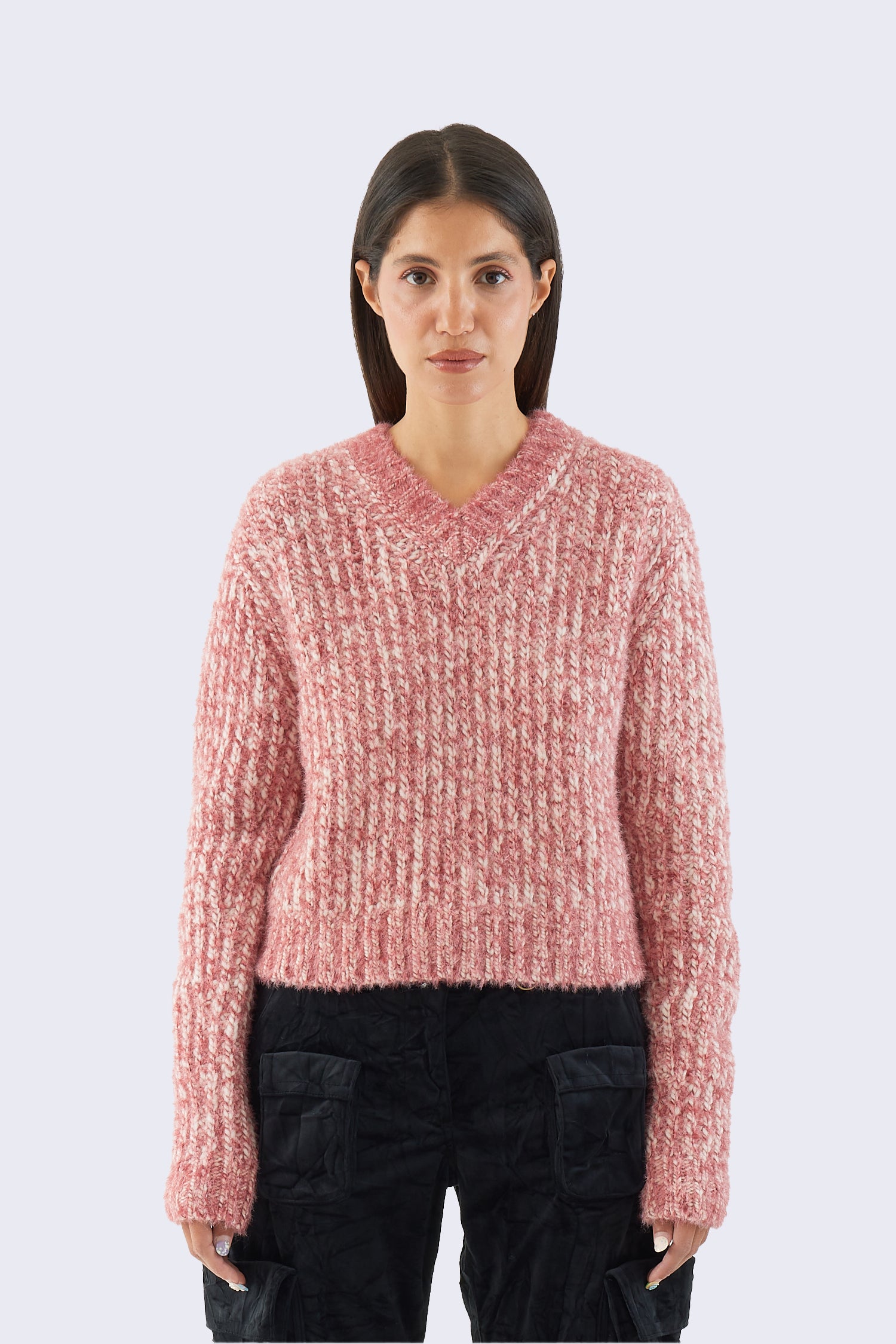 Pull en Maille Mélangée