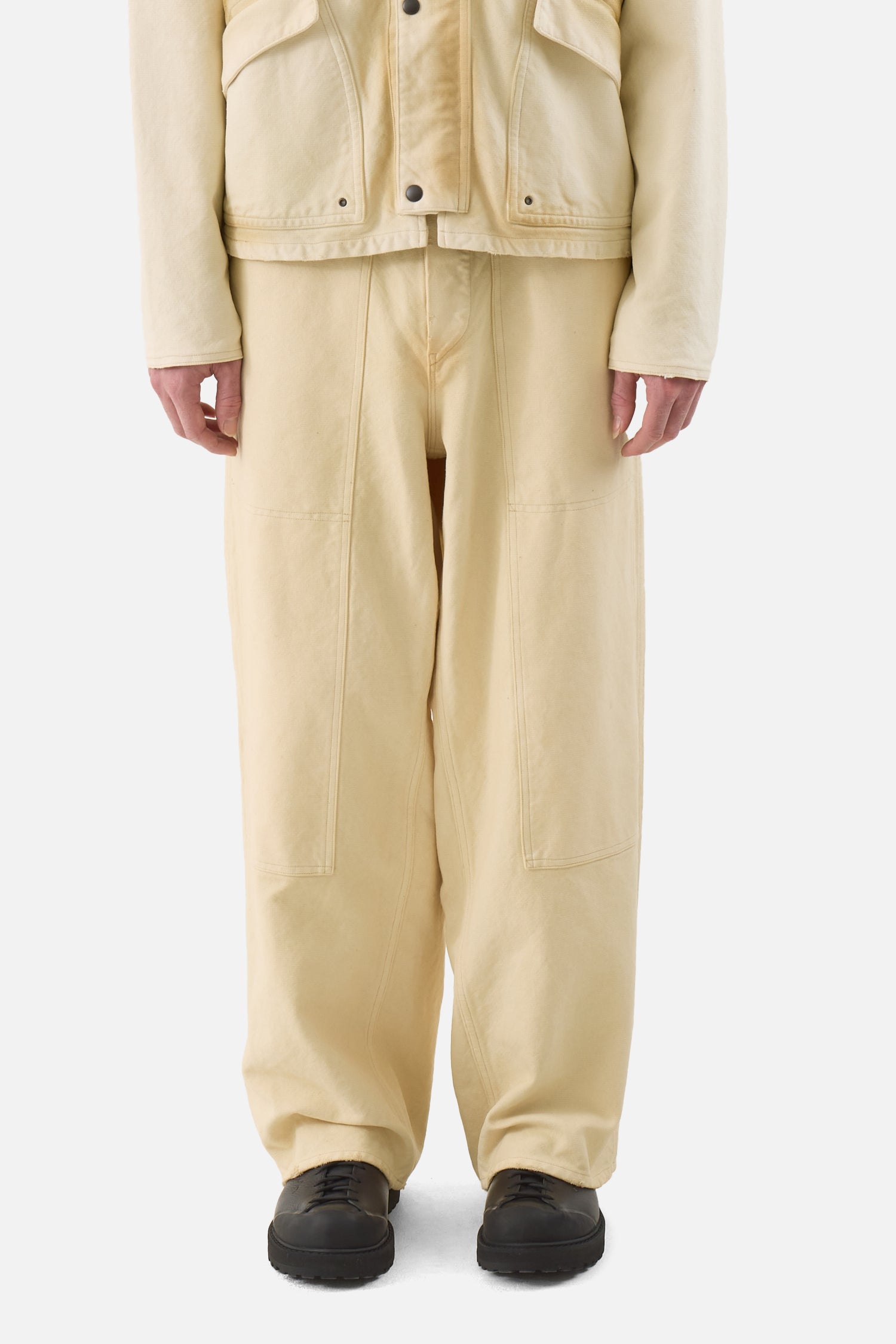 Vintage Silk Hemp Double Knee Pants