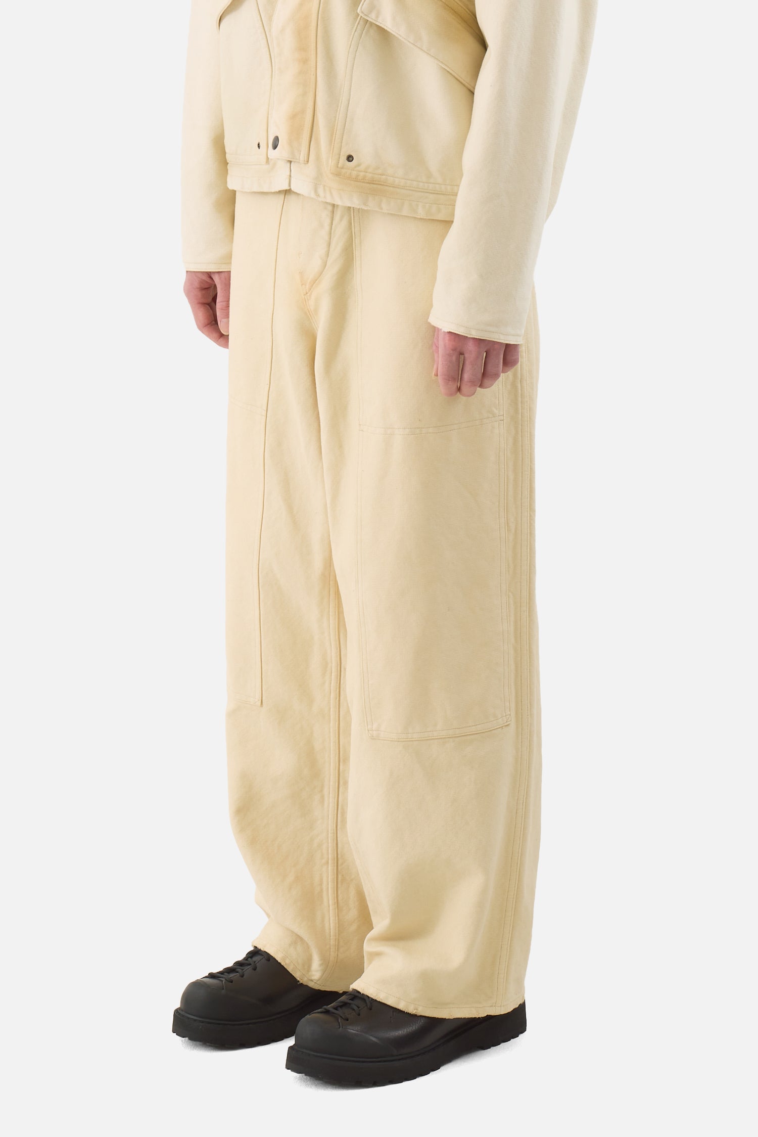 Vintage Silk Hemp Double Knee Pants