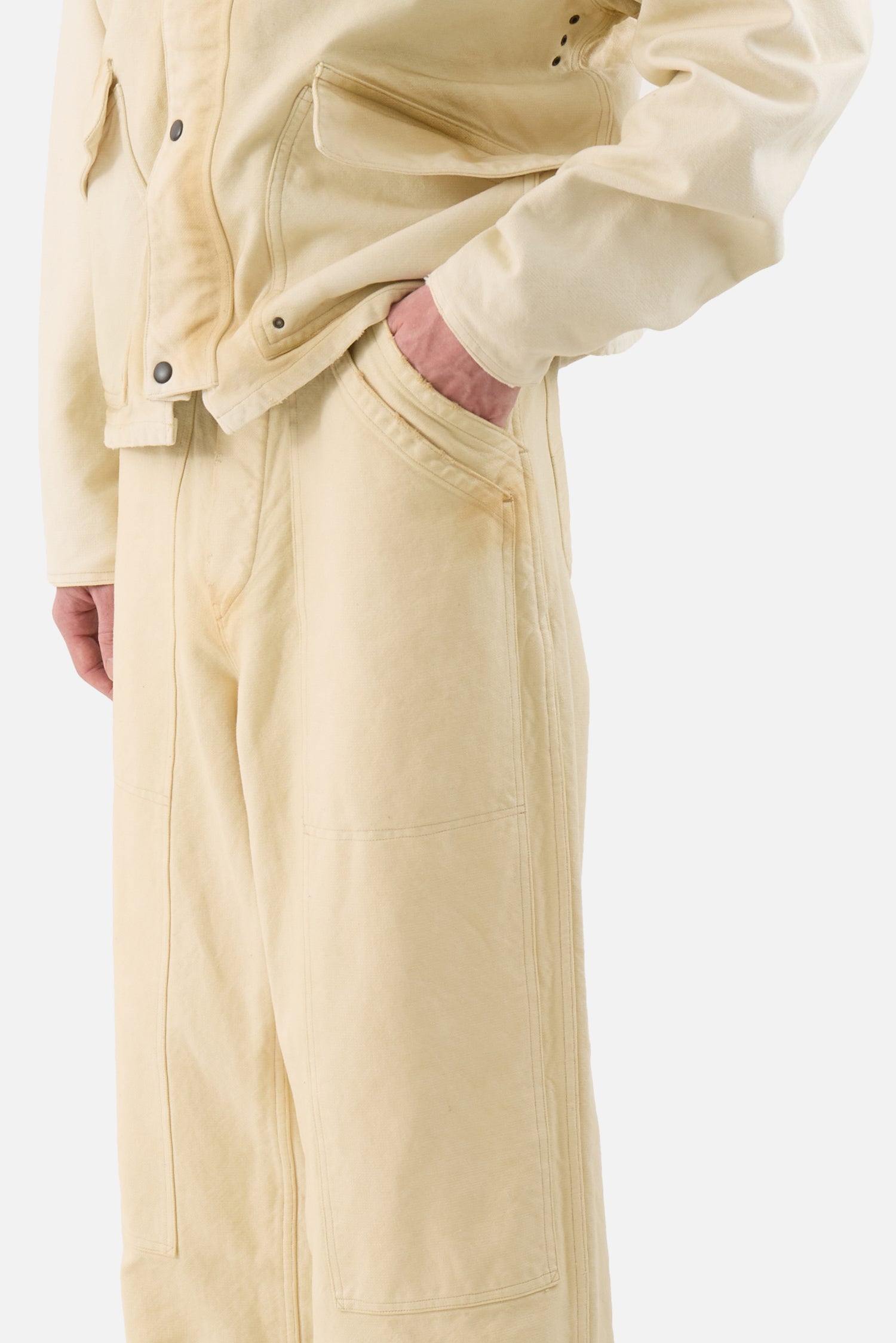 Vintage Silk Hemp Double Knee Pants