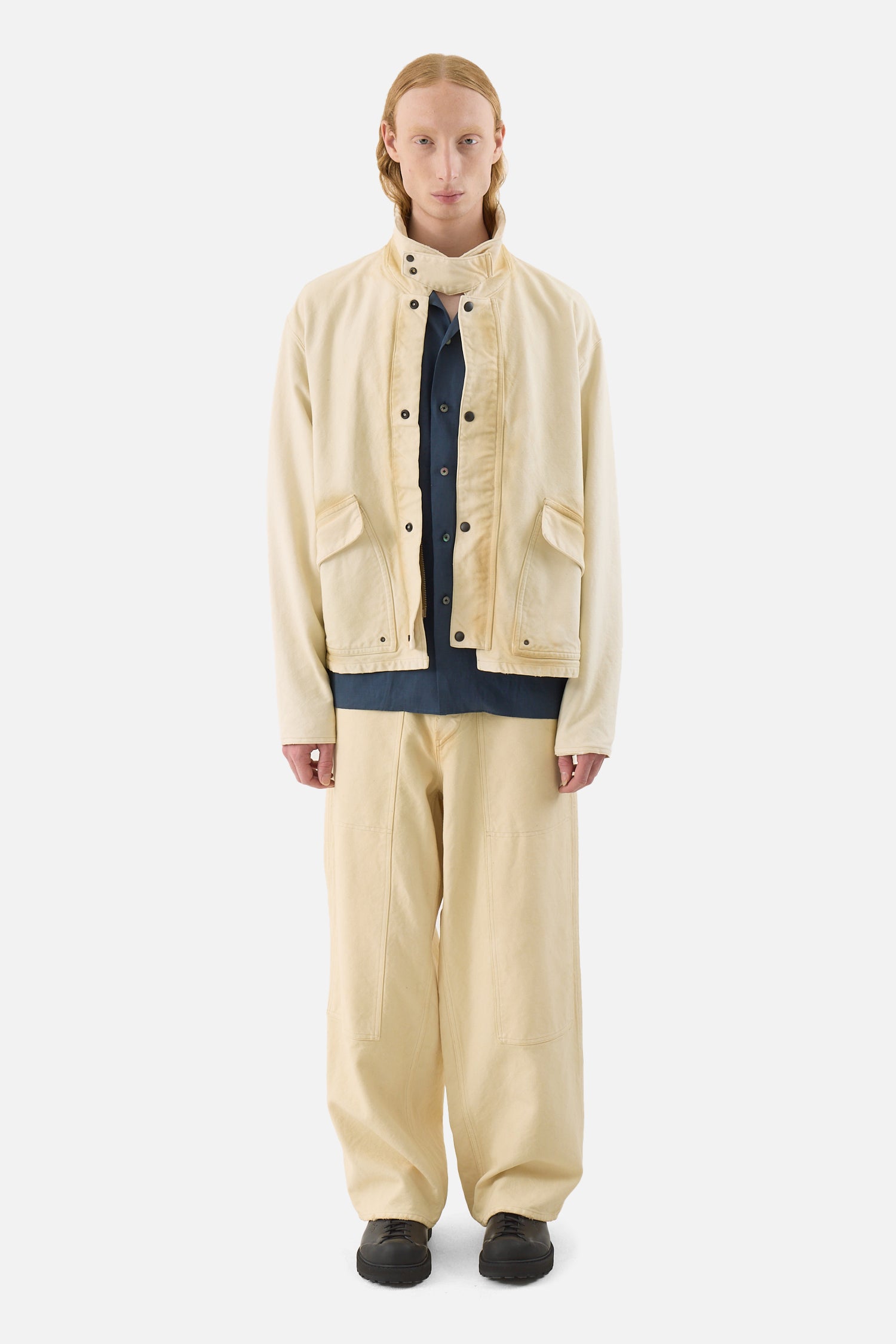 Vintage Silk Hemp Double Knee Pants