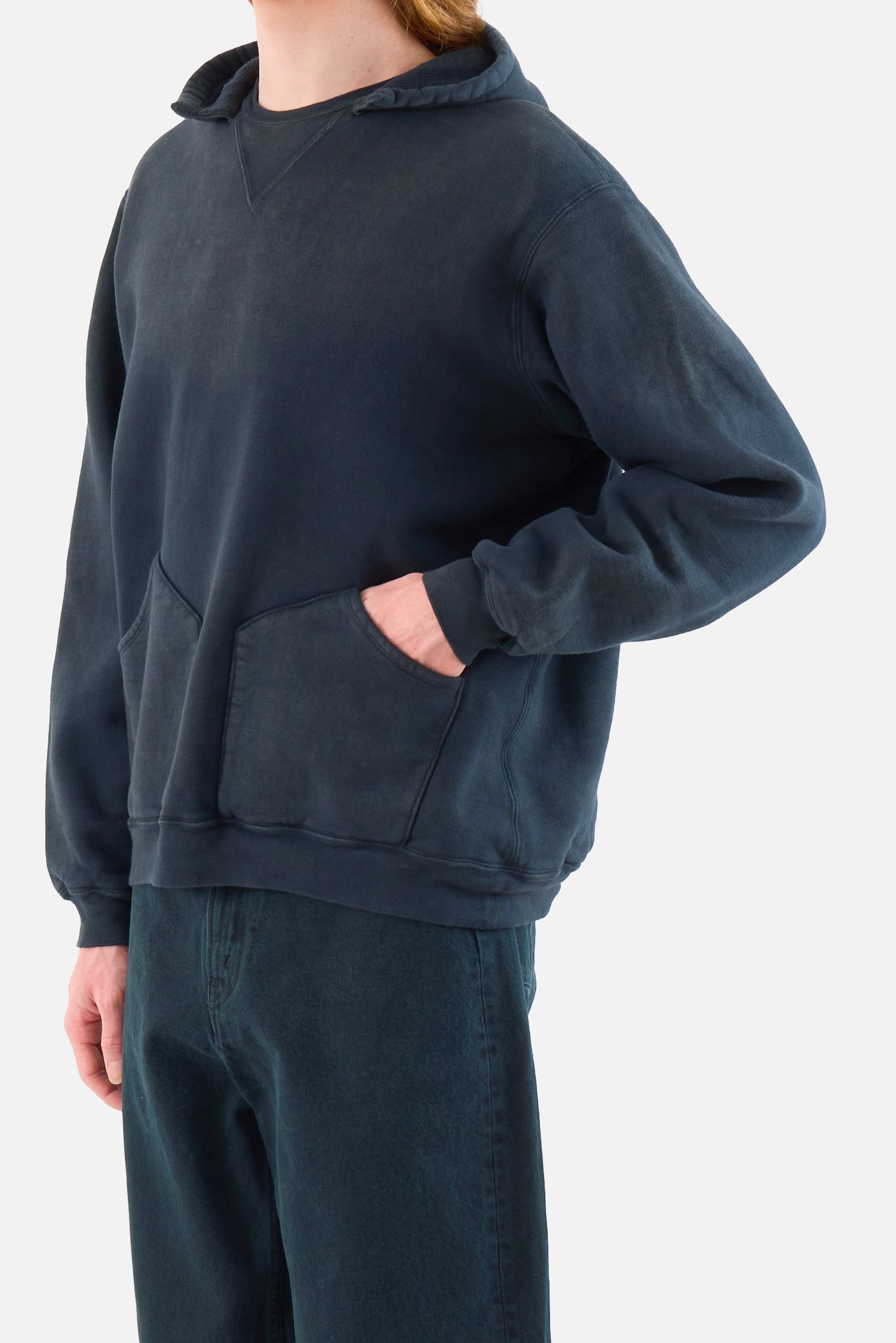 Vintage Attached Hood Sweat Parka