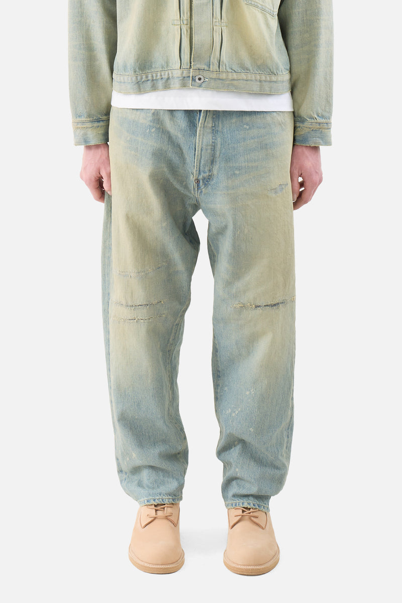 No.37 Washed Wide Denim Pants